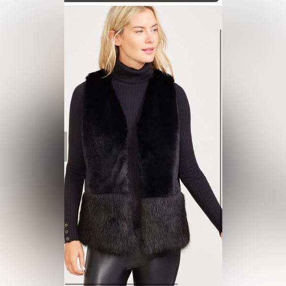 J. McLaughlin Allegra Faux Fur Vest - Picture 1 of 8